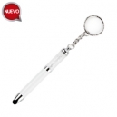 Bolígrafo mini con llavero y punta touch