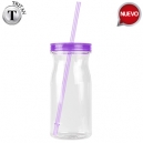 Botella de plástico tritan con tapa y...