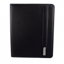 Carpeta de curpiel con placa metálica y...