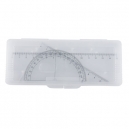 Juego geométrico con estuche plástico