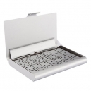 Juego de domino compacto con estuche metálico