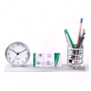 Juego para escritorio con reloj porta...