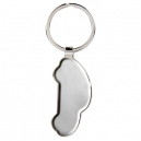 Llavero tipo placa en forma de auto,...