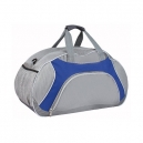 Maleta deportiva bicolor de poliéster y...