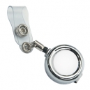 Porta gafete tipo yoyo de metal