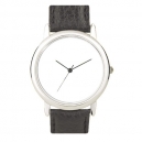 Reloj de pulso bitono con bisel blanco...
