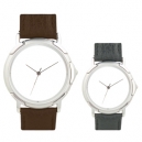 Reloj de pulso bitono con bisel blanco...