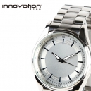 Reloj de pulso metálico con cristal...