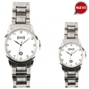 Reloj de pulso metálico Vera con estuche...