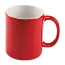 taza de cerámica ESPIRIT roja con interior...