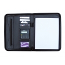 Carpeta de cierre en símil cuero con...