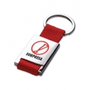 Llavero Zadar de metal con correa de tela