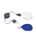 Mouse óptico con cable retráctil