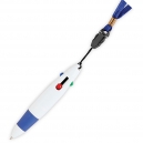 Pluma o bolígrafo colgante de 4 tintas