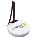 Pluma con cordón y base circular