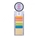 Regla de estireno con notas adhesivas