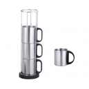 Set de 4 tazas Coffee Mix acero inoxidable...