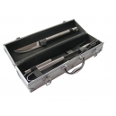 Set de 3 accesorios para asado de acero...