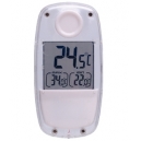 Termómetro digital con panel solar